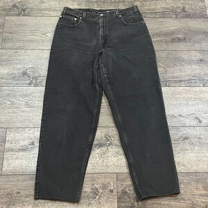 Vintage Y2K 2001 Levi's 560 Loose Fit Tapered Leg Black Jeans - Men's Size 36x34